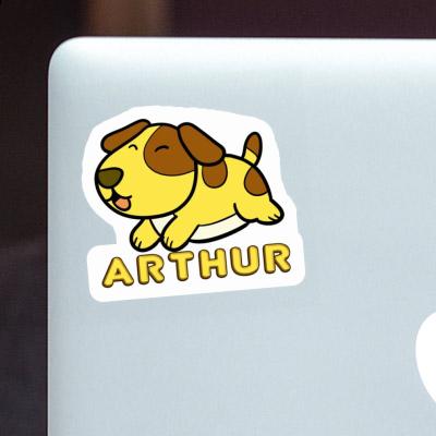 Sticker Arthur Hund Laptop Image