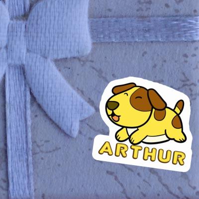 Autocollant Chien Arthur Notebook Image