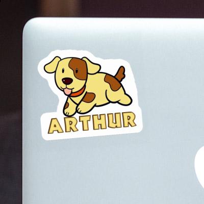 Dog Sticker Arthur Laptop Image