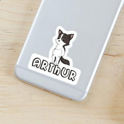 Sticker Border Collie Arthur Gift package Image