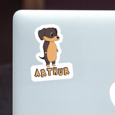 Sticker Arthur Dachshund Image