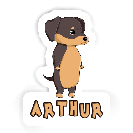 Sticker Arthur Dachshund Notebook Image