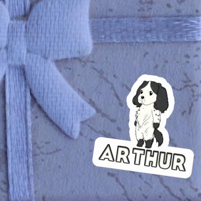 Sticker Arthur English Cocker Spaniel Gift package Image