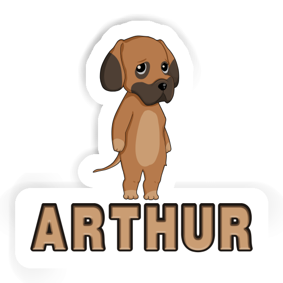 Arthur Sticker  Great Dane Notebook Image