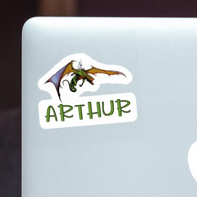 Arthur Sticker Dragon Laptop Image