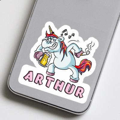 Sticker Unicorn Arthur Laptop Image