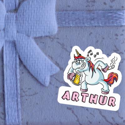 Sticker Unicorn Arthur Notebook Image