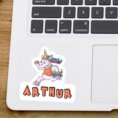 Runner Sticker Arthur Notebook Image