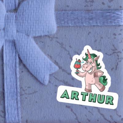 Sticker Party Unicorn Arthur Notebook Image