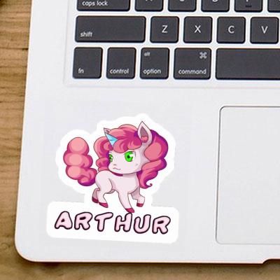 Arthur Sticker Unicorn Laptop Image