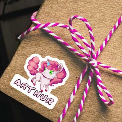 Sticker Einhorn Arthur Gift package Image