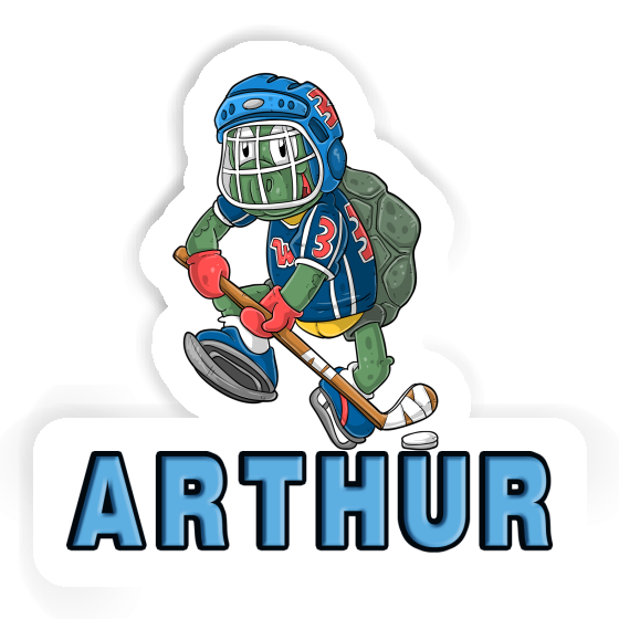 Arthur Sticker Hockey Player Laptop Image