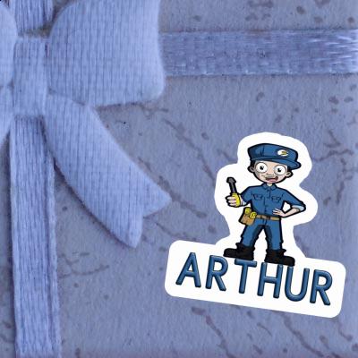 Sticker Electrician Arthur Gift package Image