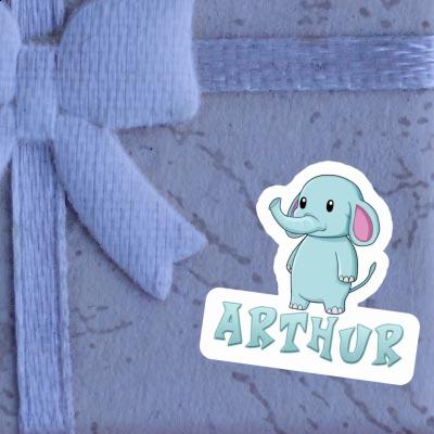 Elephant Sticker Arthur Laptop Image