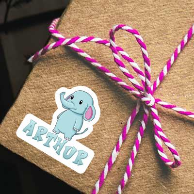 Elephant Sticker Arthur Gift package Image