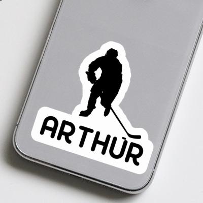 Aufkleber Arthur Eishockeyspieler Notebook Image