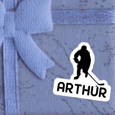 Sticker Arthur Hockey Player Laptop Image