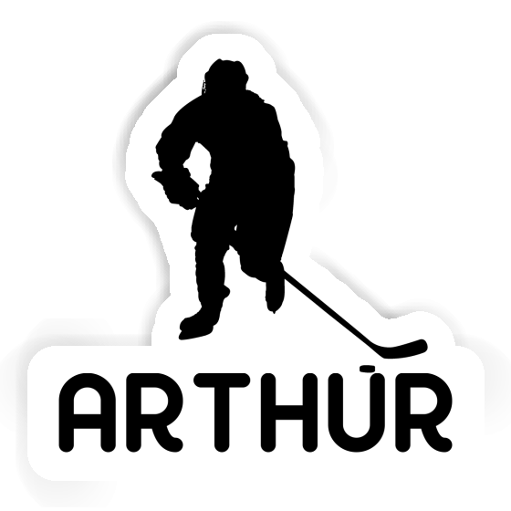 Arthur Autocollant Joueur de hockey Image