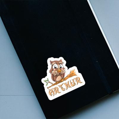 Owl Sticker Arthur Laptop Image