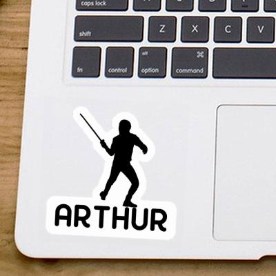 Arthur Autocollant Escrimeur Notebook Image