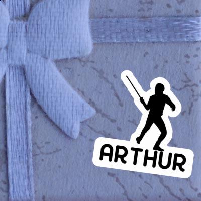 Sticker Fencer Arthur Laptop Image