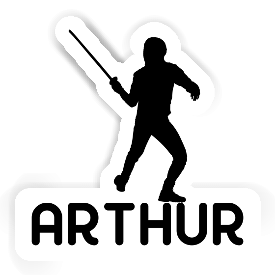 Sticker Fencer Arthur Gift package Image