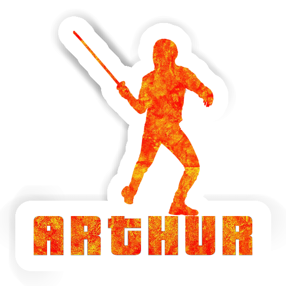 Sticker Fencer Arthur Gift package Image