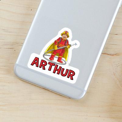 Sticker Arthur Firefighter Gift package Image