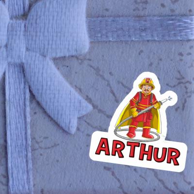 Sticker Arthur Firefighter Laptop Image