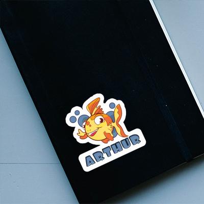 Sticker Fish Arthur Laptop Image