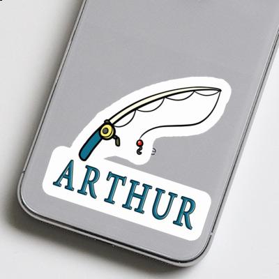 Sticker Fishing Rod Arthur Laptop Image