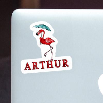 Sticker Arthur Flamingo Gift package Image