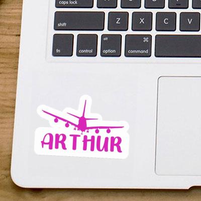 Arthur Sticker Airplane Laptop Image