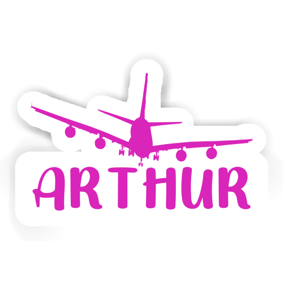 Arthur Sticker Airplane Image