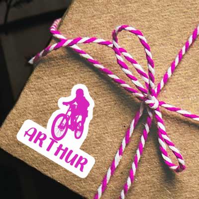 Arthur Sticker Freeride Biker Laptop Image