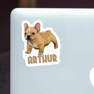 Frenchie Sticker Arthur Laptop Image