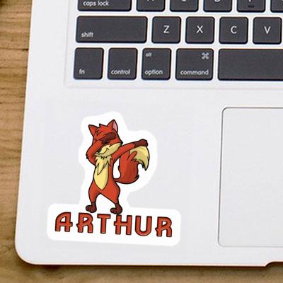 Arthur Sticker Dabbing Fox Laptop Image