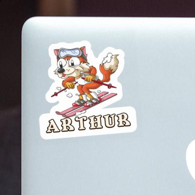 Sticker Skier Arthur Laptop Image