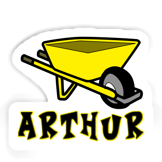 Arthur Sticker Wheelbarrow Image