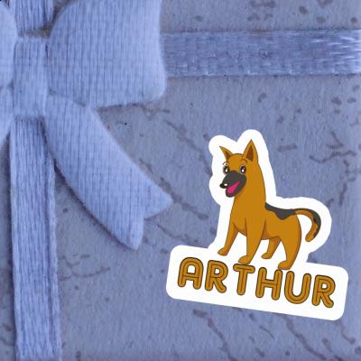 Arthur Sticker German Shepherd Laptop Image