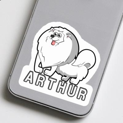 Sticker Arthur German Spitz Laptop Image