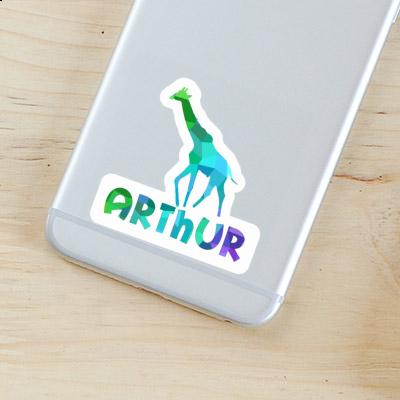 Giraffe Sticker Arthur Laptop Image