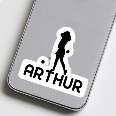 Sticker Golfer Arthur Notebook Image