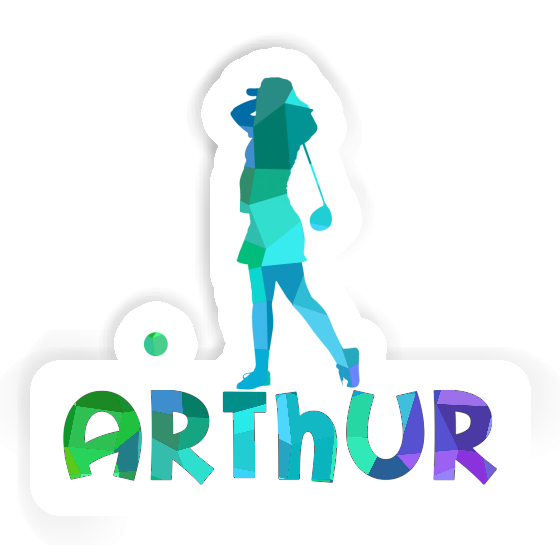 Golfer Sticker Arthur Image