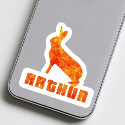 Sticker Rabbit Arthur Laptop Image