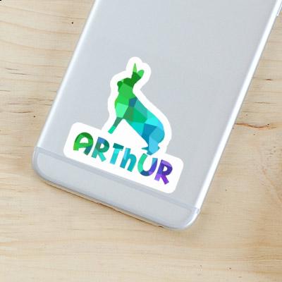 Lapin Autocollant Arthur Laptop Image