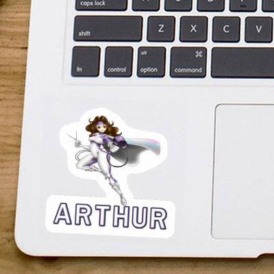 Sticker Hairdresser Arthur Gift package Image