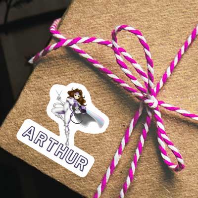 Sticker Hairdresser Arthur Gift package Image