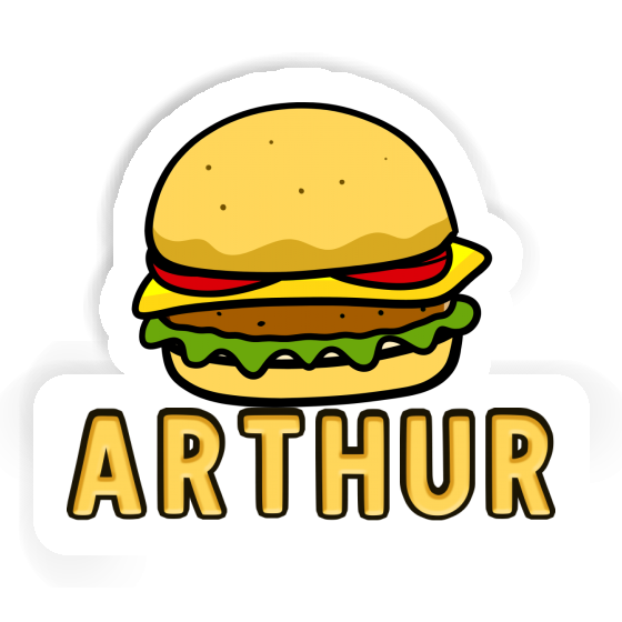 Beefburger Sticker Arthur Laptop Image