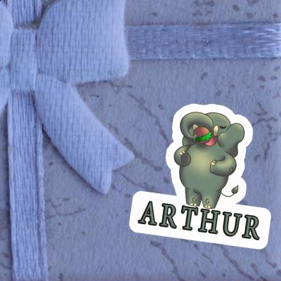 Elephant Sticker Arthur Notebook Image